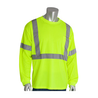 CLASS 3 LONG SLEEVE T-SHIRT, CREW NECK, CHEST POCKET